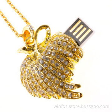Golden Crystal Leaves USB